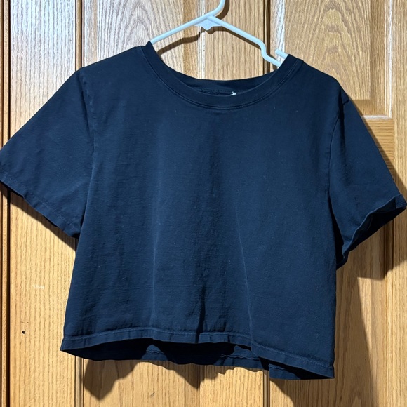 By Together Tops - By Together Black Cropped Tee